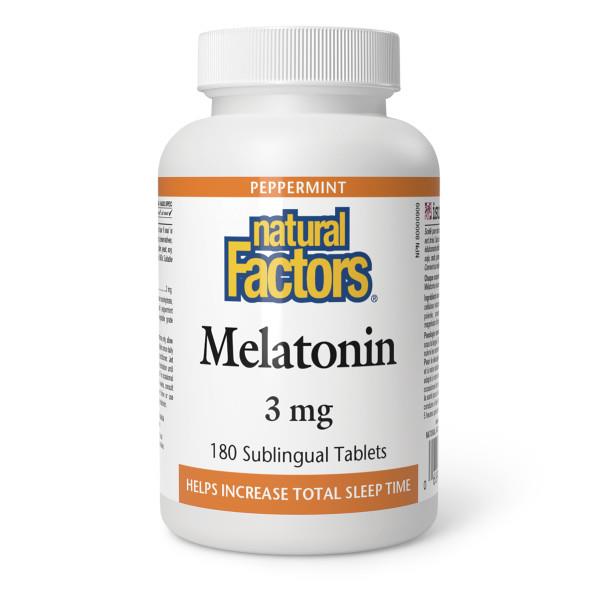 Natural Factors Melatonin 3mg 180 tab | YourGoodHealth
