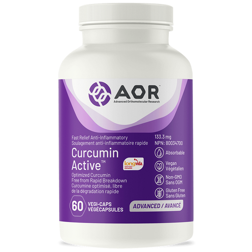 AOR Curcumin Active 60capsules. For Joint Pain & Inflammation