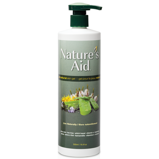 Natures Aid Skin Gel 500ml. For burns (mild to moderate),cuts & scrapes,sunburn and more