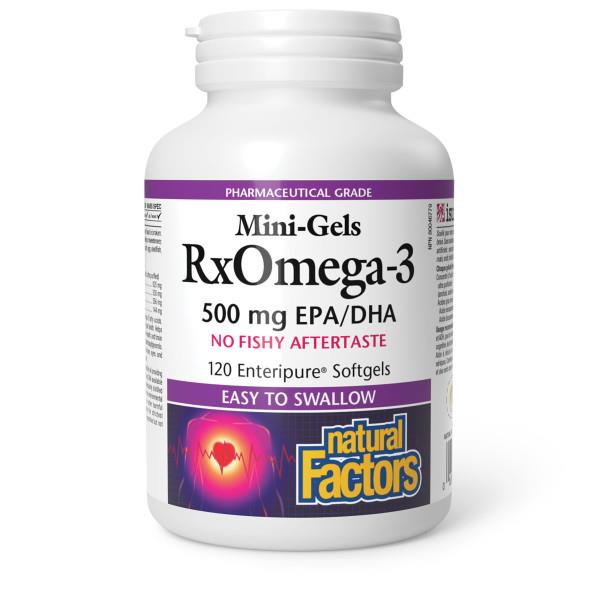 Natural Factors Omega-3 Mini-Gels  120 capsules | YourGoodHealth