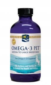 Nordic Naturals Pet Omega 3 Liquid Unflavoured 237ml. For Dogs and Cats Joints, Coat and more