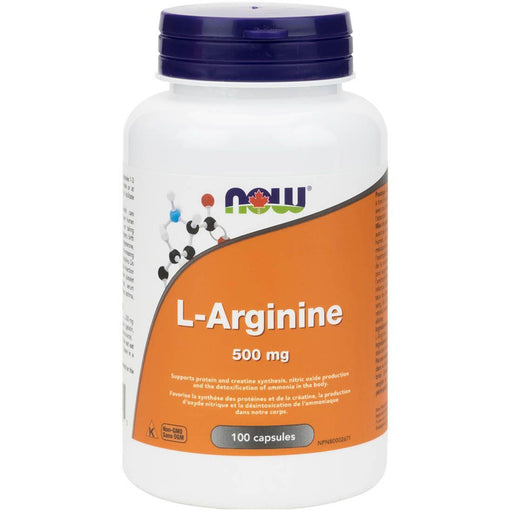 NOW L-Arginine 500mg 100 capsules | YourGoodHealth