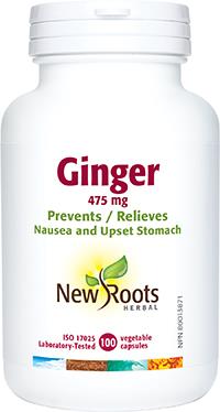 New Roots Ginger 475 mg 100 Capsules | YourGoodHealth