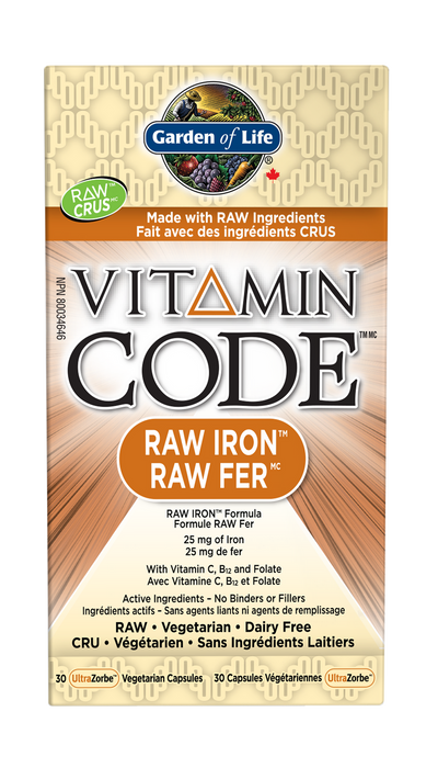 Garden of Life Vitamin Code Raw Iron | YourGoodHealth