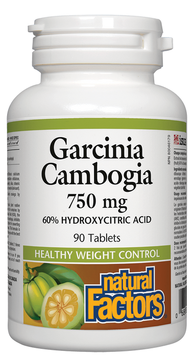 Natural Factors Garcinia Cambogia 750mg 90 tablets. Reduces Appetite, helps Curb Cravings and Increases Fat Burning