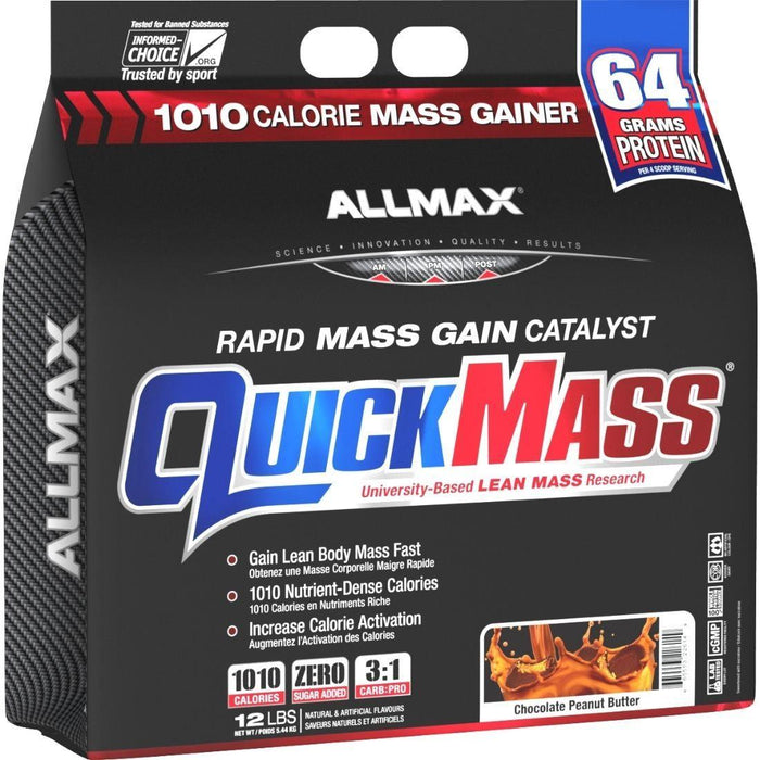 Allmax Quickmass Peanut Butter Chocolate 12lb | YourGoodHealth