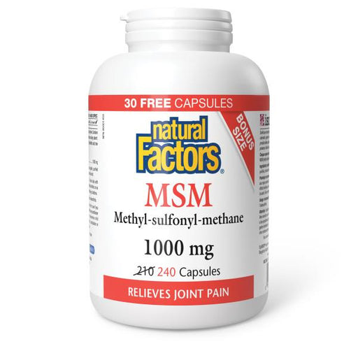 Natural Factors MSM 1000mg 240 caps | YourGoodHealth