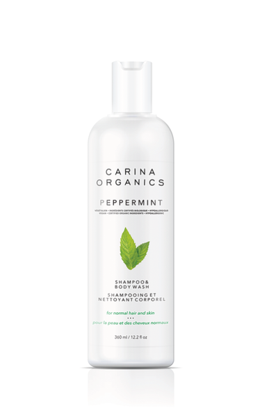 Carina Organics Peppermint Shampoo And Body Wash