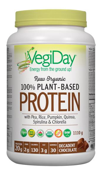 VegiDay Protein Chocolate 972 g. Organic Vegan Protein Shake.