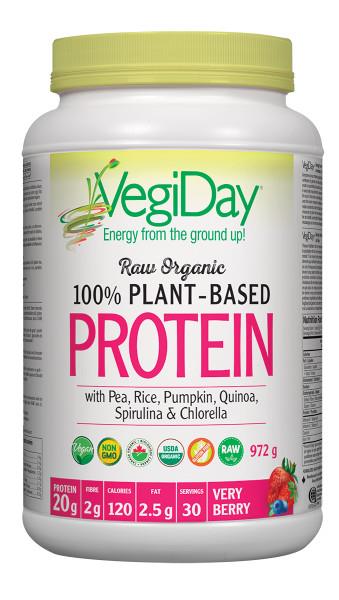 VegiDay Protein Berry 972g. Organic Vegan Protein Shake.