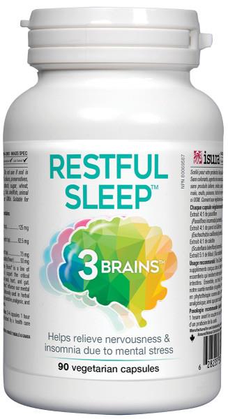 3 Brains Restfull Sleep 90 Capsules