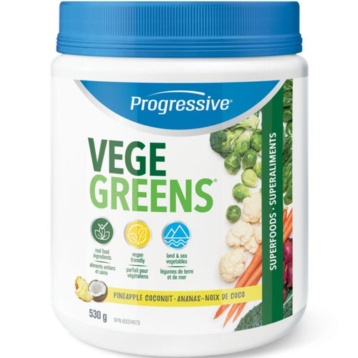 Progressive Vege Greens Pineapple Coconut 510g | YourGoodHealth