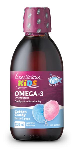 Sealicious Kids Omega 3 Cotton Candy 250ml. Isura tested so it's Guaranteed Contaminant-Free