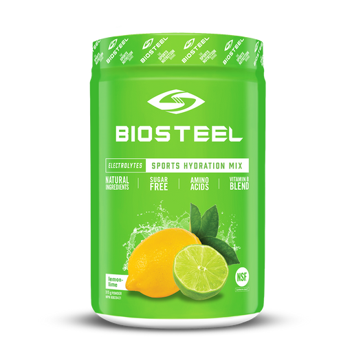 BioSteel Hydration Lemon/Lime 315g. 45 Servings For Energy, Hydration and Electrolyte Replacement. Caffeine Free