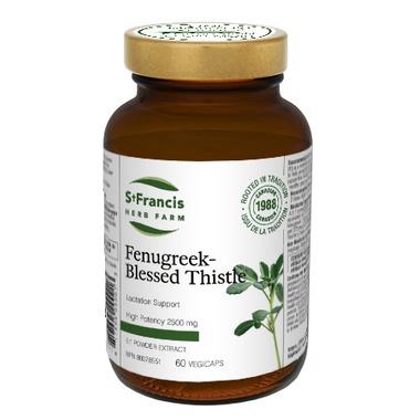 St Francis Fenugreek & Blessed Thistle 60 Capsules. Increases Milk Supply in Nursing Mothers