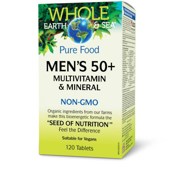 Whole Earth & Sea Mens 50+ Multi Vtiamin 120 tablets | YourGoodHealth