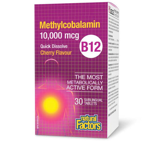 Natural Factors Methylcobalamin B12 10,000mcg 30's | YourGoodHealth