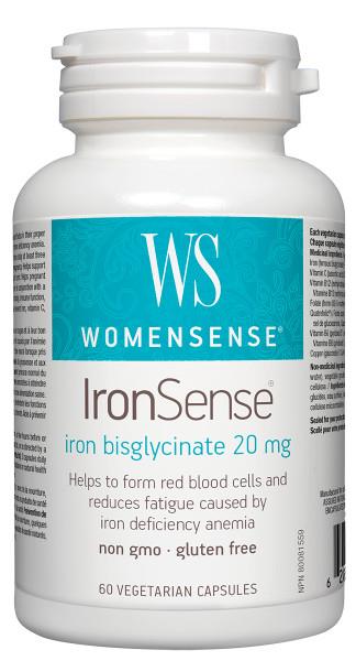 WomenSense IronSense 60capsules. Highly absorbable Iron Supplement