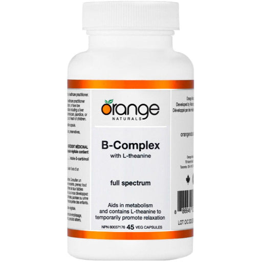Orange Naturals B Complex with L-Theanine | YourGoodHealth