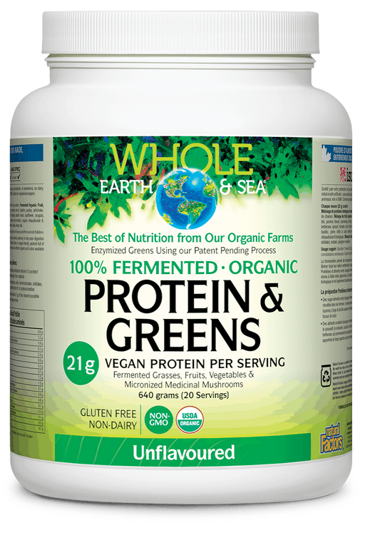 Whole Earth & Sea Fermented & Organic Protein & Greens Unflavoured
