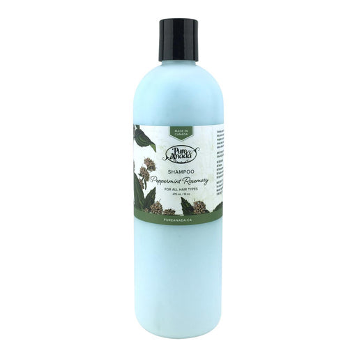 Pure Anada Shampoo Peppermint Rosemary 475ml. Nourishes and Strengthens Hair