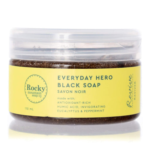Rocky Mountain Black Soap Everyday Hero 250ml. For a Deep Clean and Exfloliation