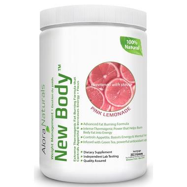 Alora Naturals New Body Pink Lemonade 262g 30 Servings. Fat Burning Formula