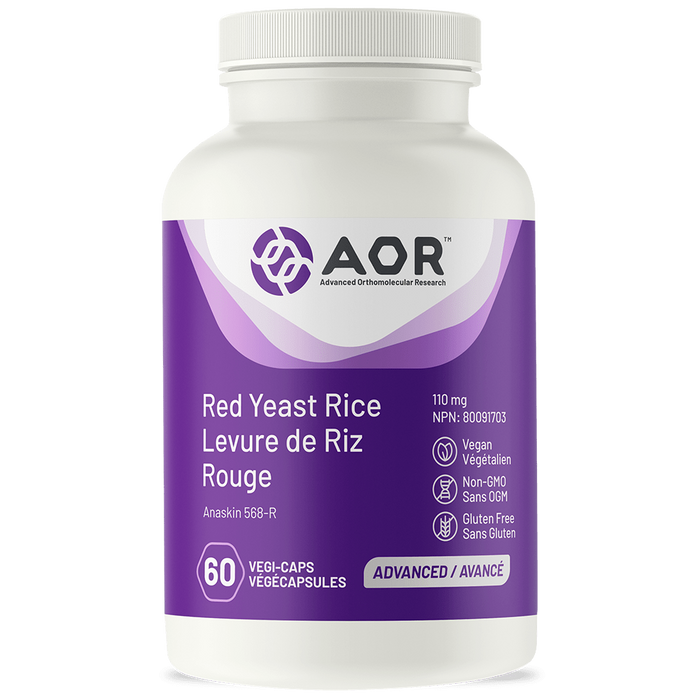AOR Red Yeast Rice 60 capsules. For Cholesterol