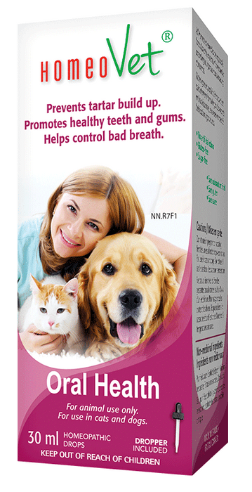 HomeoVet Oral Health 30ml. For Cats and Dogs. Prevents Tartar Build up and keeps Teeth Healthy