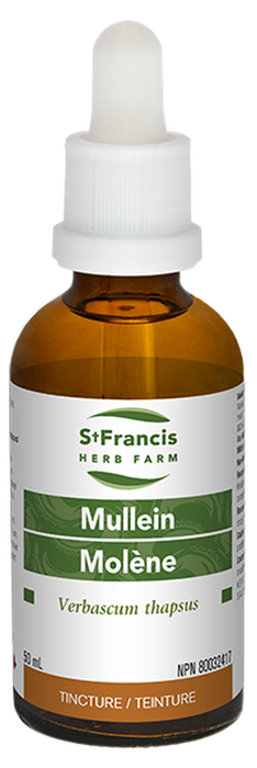 St Francis Mullein 50ml. Cough Remedy and Anti-Inflammatory