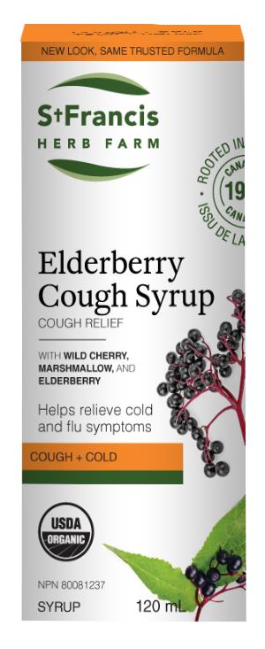 St Francis Elderberry Cough Syrup for Adults 120ml