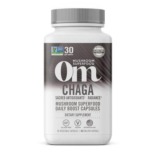Om Mushroom Chaga Mushroom 75 capsules. Antioxidant, Anti-Aging