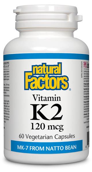 Natural Factors Vitamin K2 120 mcg 60 | YourGoodHealth