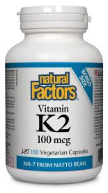 Natural Factors Vitamin K2 100 mcg | YourGoodHealth
