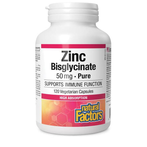 Natural Factors Zinc 50mg Bisglycinate | YourGoodHealth