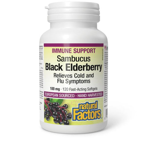Natural Factors Black Elderberry 120's | YourGoodHealth
