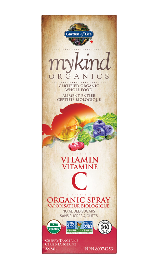 Garden of Life Mykind Vitamin C Spray Cherry Tangerine | YourGoodHealth
