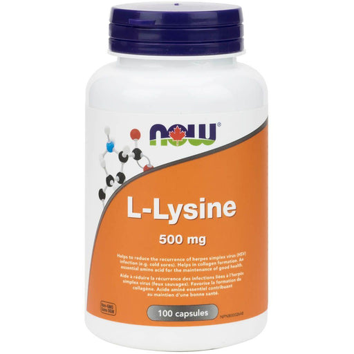 NOW Lysine 500 mg 100 capsules | YourGoodHealth