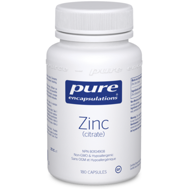 Pure Encapsulation Zinc ( Citrate ) | YourGoodHealth