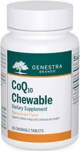 Genestra CoQ10 Coenzyme Q10 Chewable 60 tablets | YourGoodHealth