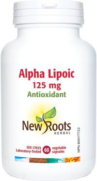 New Roots Alpha-Lipoic 125 mg 60 Capsules | YourGoodHealth