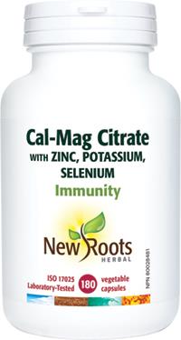 New Roots Cal-Mag Citrate 180 Capsules | YourGoodHealth