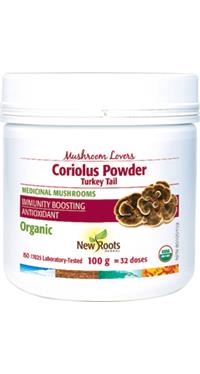 New Roots Coriolus Powder (Turkey Tail) 100 grams | YourGoodHealth