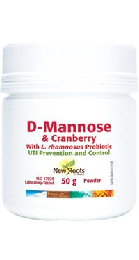 New Roots D-Mannose & Cranberry Powder 50 grams | YourGoodHealth