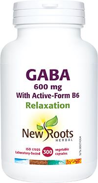 New Roots GABA 600 mg + Active-Form B6 300 caps | YourGoodHealth