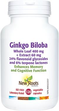 New Roots Ginkgo Biloba 120 Capsules | YourGoodHealth