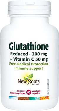 New Roots Glutathione Reduced + Vitamin C 60 Capsules | YourGoodHealth