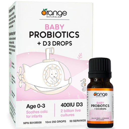 Orange Naturals Baby Probiotics + D3 | YourGoodHealth