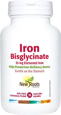 New Roots Iron Bisglycinate 35 mg 30 Capsules | YourGoodHealth