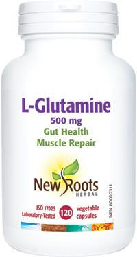 New Roots L-Glutamine 500 mg 120 Capsules | YourGoodHealth